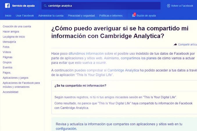 Facebook, Zuckerberg y el escándalo de Cambridge Analytica