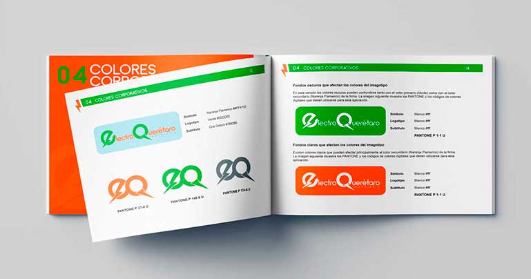 Diseño gráfico identidad corporativa imagotipo mascota tarjetas Electroquerétaro