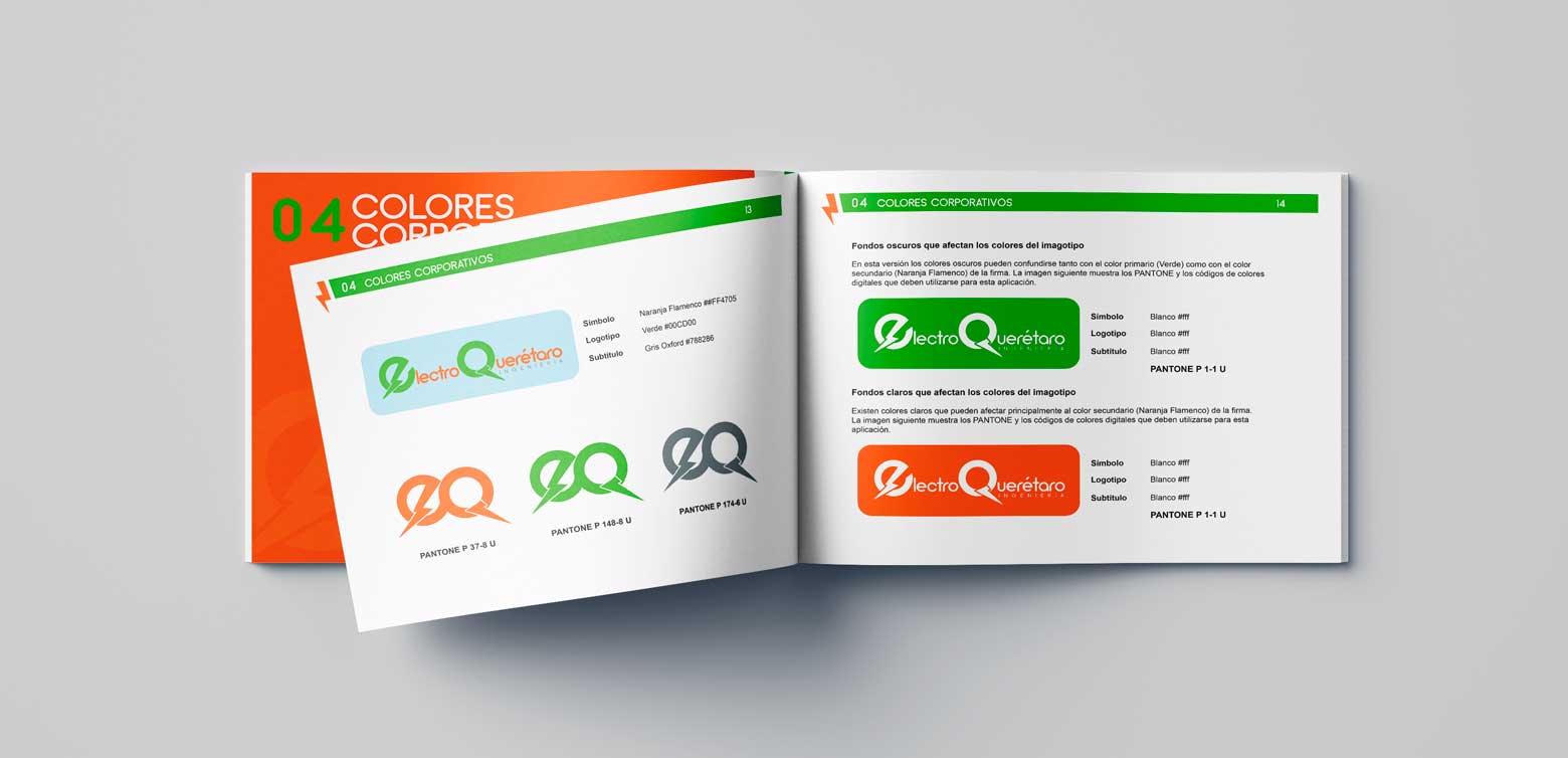 Diseño gráfico identidad corporativa imagotipo mascota tarjetas Electroquerétaro