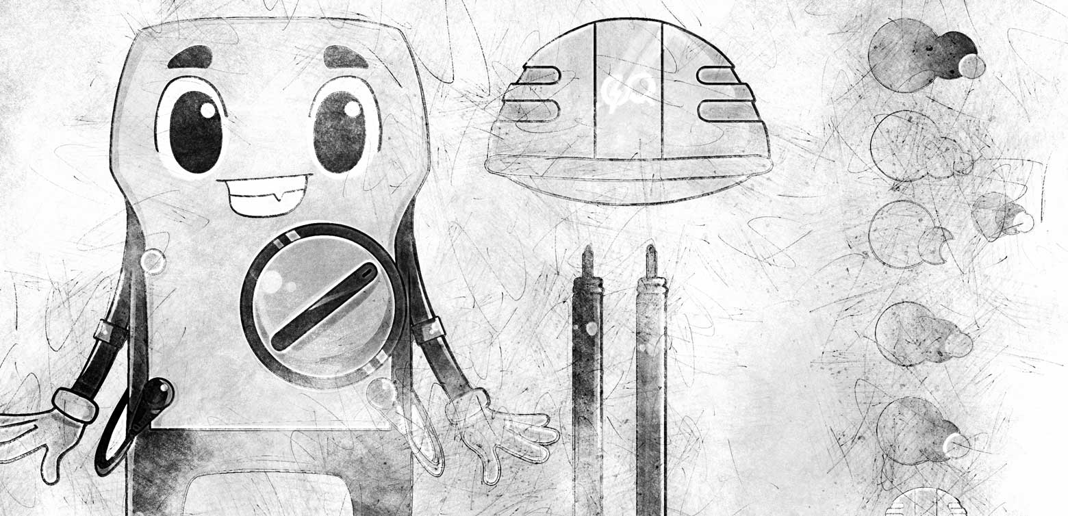 Diseño gráfico identidad corporativa imagotipo mascota tarjetas Electroquerétaro