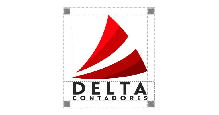Diseño gráfico imagotipo logotipo logos agencia Delta Contadores