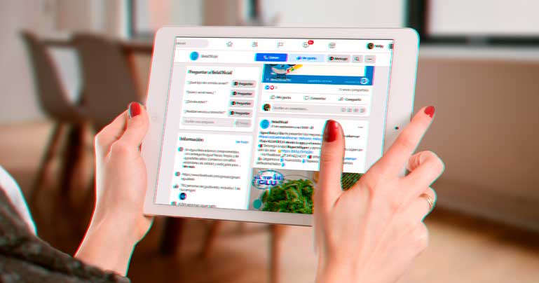 Diseño gráfico Social Media Redes Sociales agua purificada embotellada Bela